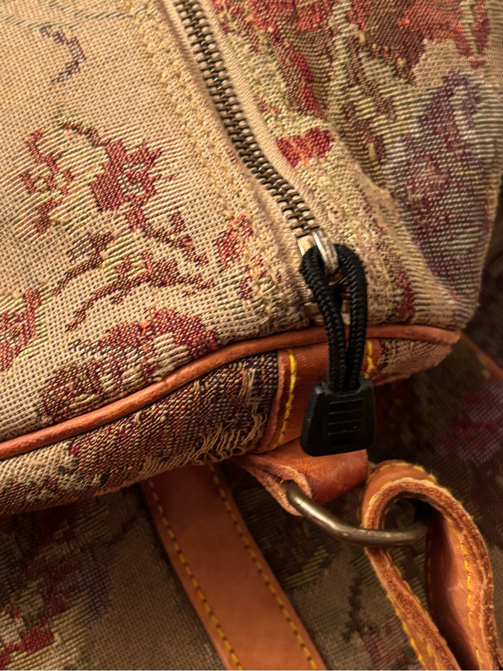 Vintage 1990s Ralph Lauren Weekender Tapestry Duffle Bag - Old Money Aesthetic - Picture 6 of 16